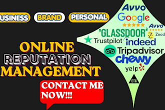 provide online reputation management, brand reputation management and do ORM