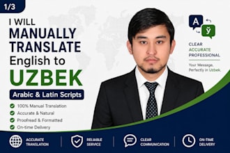 manually translate english to uzbek and vice versa