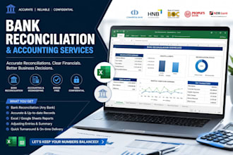 do bank reconciliation and excel accounting schedules