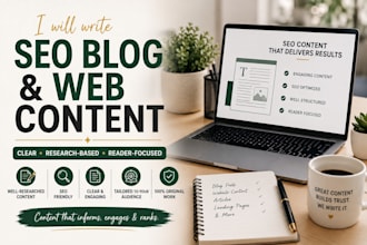 write  SEO blogs and engaging web content