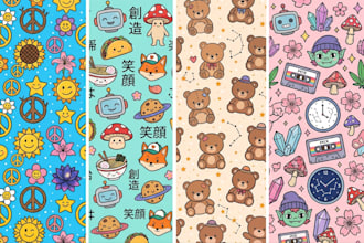 design seamless vector pattern for textile, fabric, and packaging