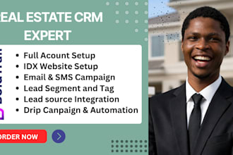set up boldtrail CRM, smart CRM, landing pages and campaigns