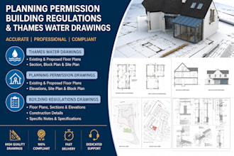 create loft conversion plan and building house extension, regulation drawings