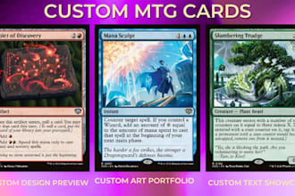 design custom magic the gathering cards mtg cards fantasy trading card art