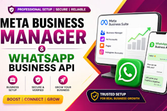 set up meta business manager and whatsapp business API