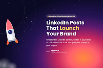 ghostwrite linkedin posts that launch your personal brand