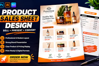 redesign product sales sheet redesign price sheet, sell sheet design price sheet