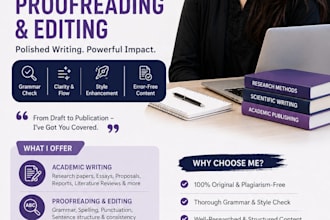 proofread and edit your academic paper, thesis, or research paper