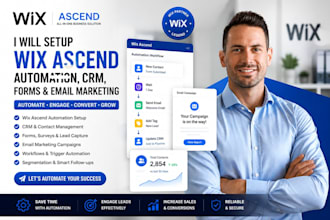 setup wix ascend automation CRM forms and email marketing
