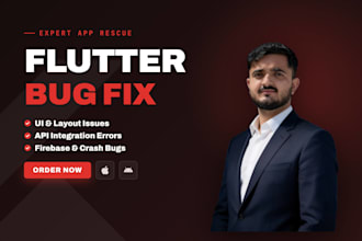 fix flutter app bugs, errors and crashes in your flutter app