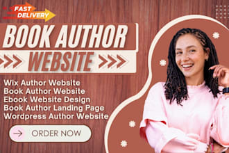 design author website, book author website, ebook website, author landing page