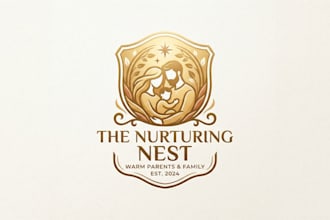 design a warm parents logo for your brand