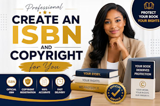 help you get an isbn and copyright for your book