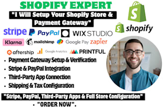 setup shopify store with stripe and paypal payment gateway