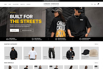 design streetwear website clothing website y2k website for clothing store