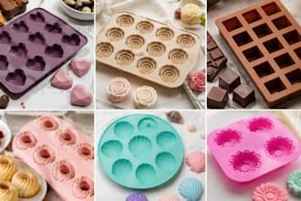 design 3d food grade silicone molds, chocolate, baking and custom cake molds
