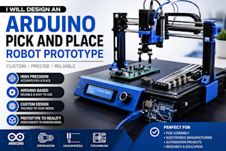 design an arduino pick and place robot prototype