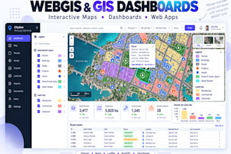 build interactive webgis maps and gis dashboards