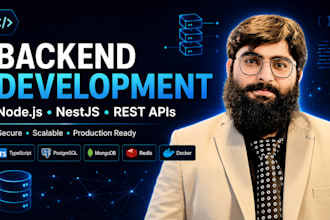 build scalable nodejs nestjs rest API and backend