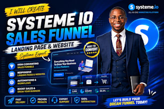 create systeme io sales funnel landing page  systeme io website systeme expert