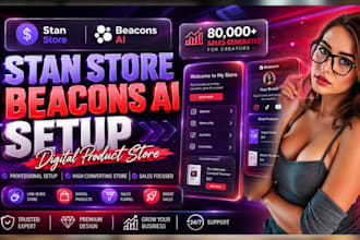 do stan store marketing stan store setup beacons ai store setup digital products