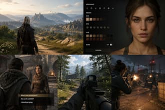 build immersive open world rpg character customization ai npcs fps tps in ue5