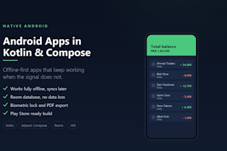 build a native android app in kotlin and jetpack compose