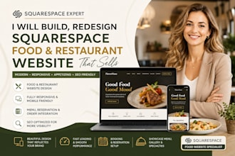 build, redesign squarespace food website, squarespace restaurant website design