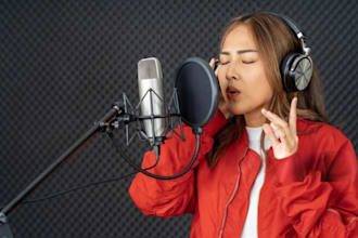 be your female modern pop singer rock singer vocalist for your pop track