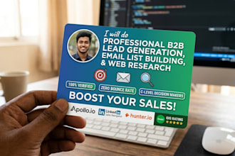 be b2b lead generation and web research