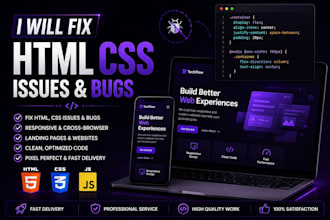 fix HTML CSS bugs and styling issues on your website