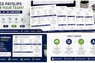 create professional employee payslips and salary slips