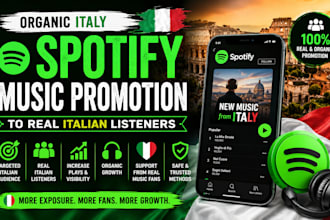 do organic italy spotify music promotion to real italian listeners