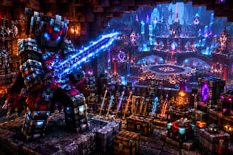 create minecraft plugins, pvp arenas, blockbench maps and custom assets
