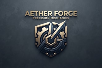 design a powerful gear logo for your brand