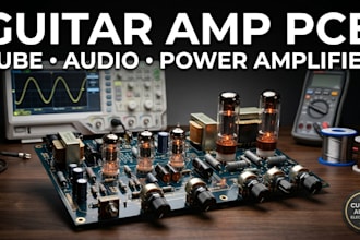 design guitar amplifier pcb, tube amp, audio preamp and power amplifier circuits