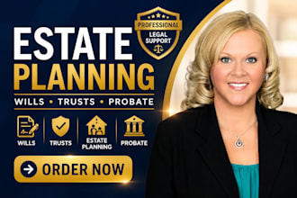 draft estate planning documents, wills, trusts and probate documents