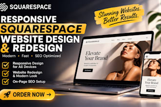 responsive squarespace website redesign squarespace website design website SEO