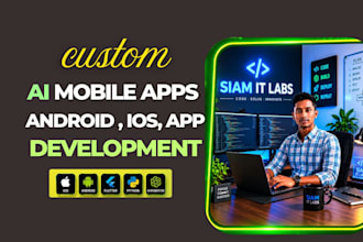 develop ai mobile app, ai chatbot and flutter ai  app for ios and android apps