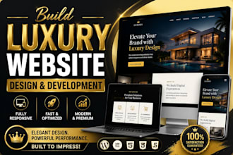 build luxury website design and website development