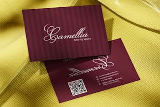 design professional business card, price list, or rate card