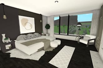 build bloxburg houses, hotels, mansions, and stunning interiors and exteriors