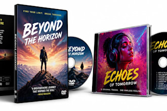design any type of covers dvd cover music cover disc label tshirt mockup hoodie