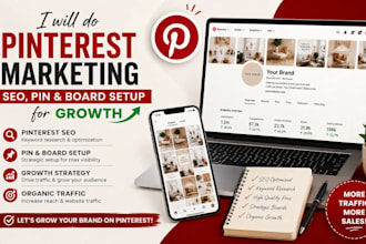 do pinterest marketing, SEO, pin and board setup for growth