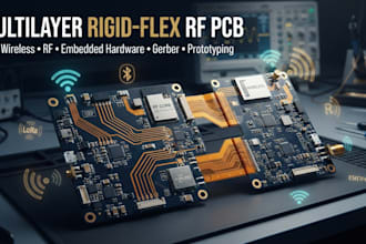 develop multilayer rigid flex rf pcb for iot, wireless communication