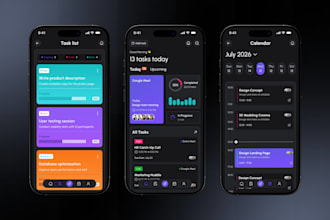 design modern mobile app UI UX and figma prototype