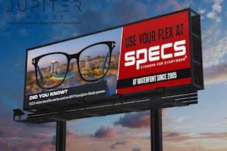 design a custom professional billboard