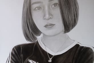 draw a realistic pencil potrait from your photo