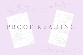 proofread your story or novel