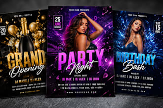 design event party flyers restaurant food flyer real estate flyer business flyer